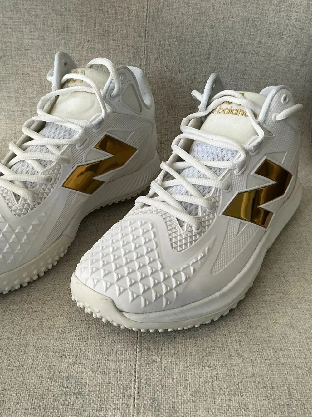 New Balance FuelCell Ohtani 1 White Gold Shohei Ohtani Shoes